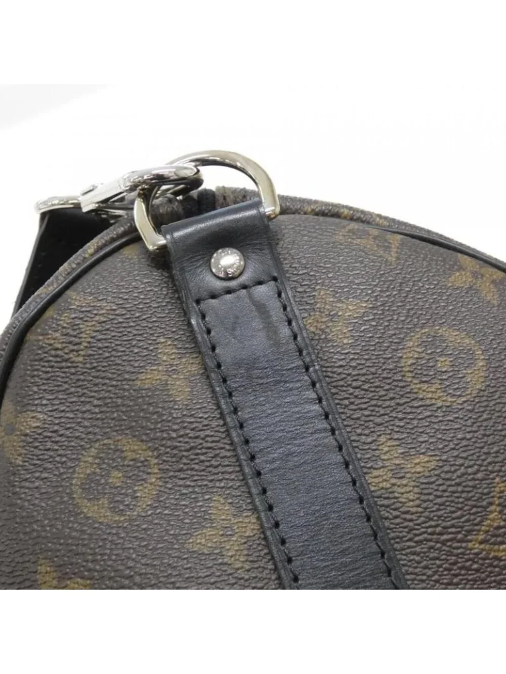 Louis Vuitton Monogram Macassar Keepall Bandouliere 55 cm Boston Bag - Picture 6 of 10